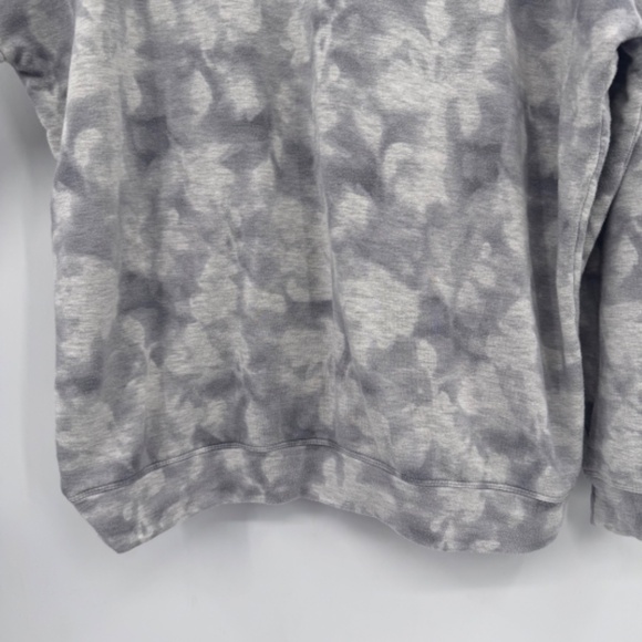 Athleta Sweatshirt Women Medium Gray Studio To Street Tie Dye Relaxed Stretch - Picture 5 of 12